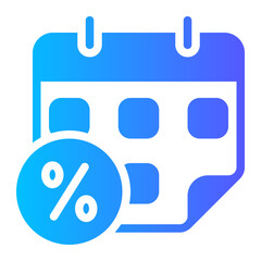 calendar gradient icon