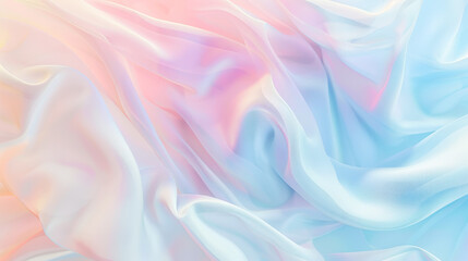 Obraz premium Wallpaper or web banner background, soft gradient from pink to blue, fluffy texture effect. Generative AI
