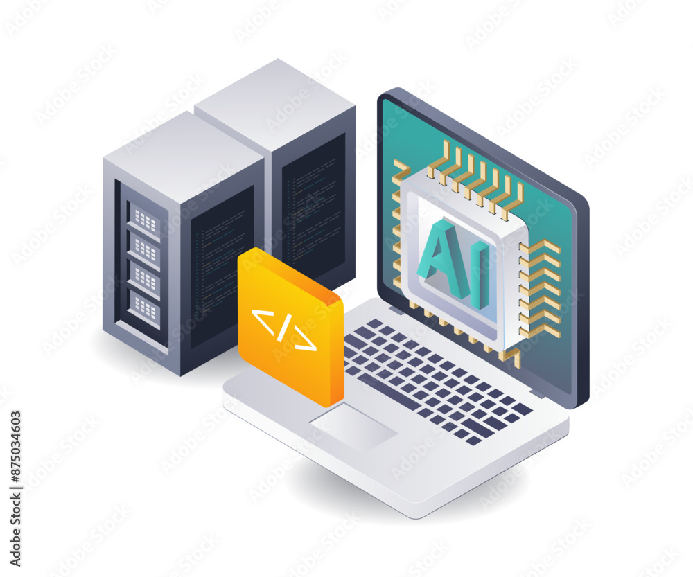 Poster artificial intelligence and server data management