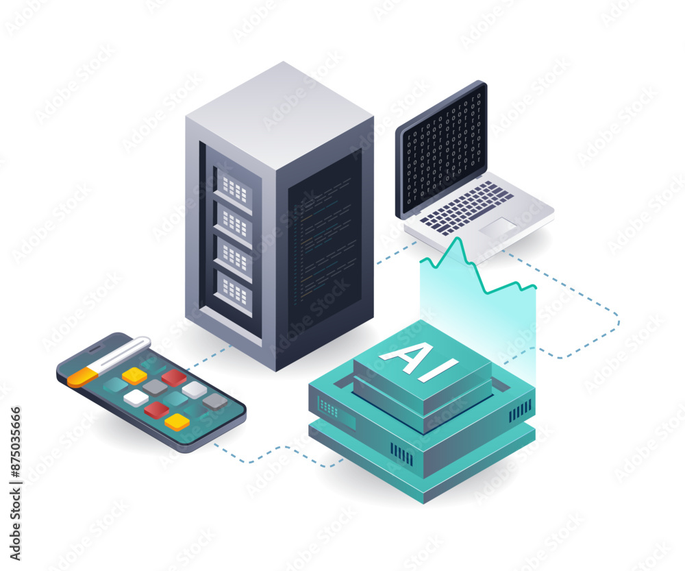 Poster analysis of ai server applications for smartphones
