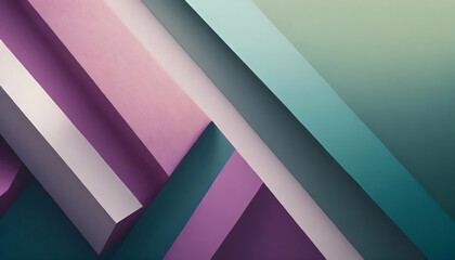 Obraz premium Minimal geometric background. Generative AI.