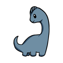 cute kawaii dinosaur cartoon illustration