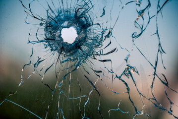 destroyed houses in a city lost in the war in Ukraine