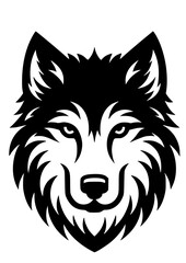 Fototapeta premium Wolf SVG, Peeking Wolf SVG, Cute Wolf, Predator SVG, Wolf Howling SVG, Animals SVG, Wolf Silhouette, Wolf in Bow, Wolf Vector, Clipart, Cut file for Cricut SVG, JPG, PNG