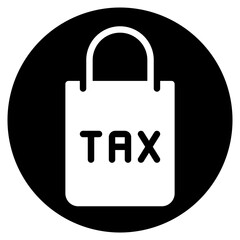 shopping bag glyph icon