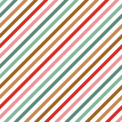Multicolored stripes diagonal seamless pattern. Vector background