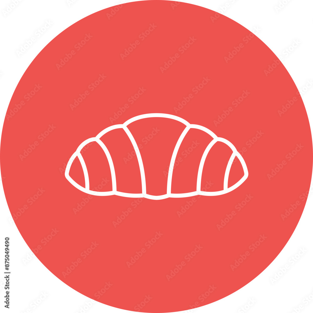 Poster croissant icon