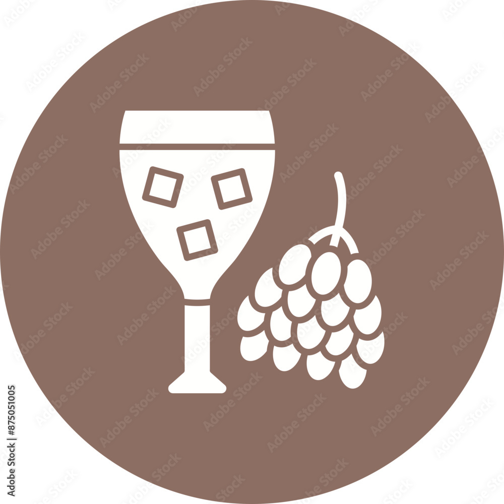 Canvas Prints grapes juice icon