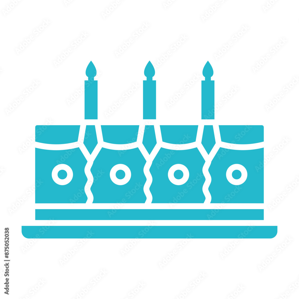 Wall mural cake icon