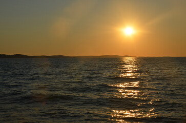 Fototapeta premium sunset over the sea