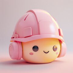 Fototapeta premium Smiling Safety Helmet