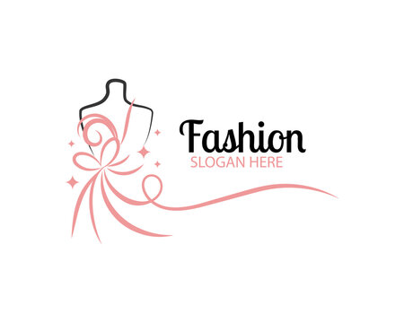 Monochrome Bridal Gowns Boutique Logo Ideas, Sign, Icon, Mannequin, Fashion, Beautiful Bride, Boutique Bridal Logo Illustration Vector Design