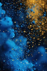 Obraz premium explosion of color particles on a dark background