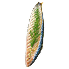 mackerel fillet, pan-seared with a garlic and herb butter, ,