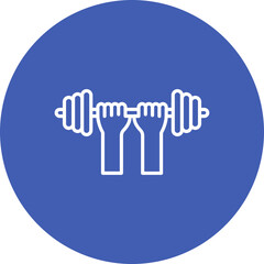 Obraz premium Weightlifting Icon