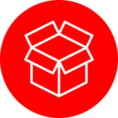  Box Vector Line White Circle Red