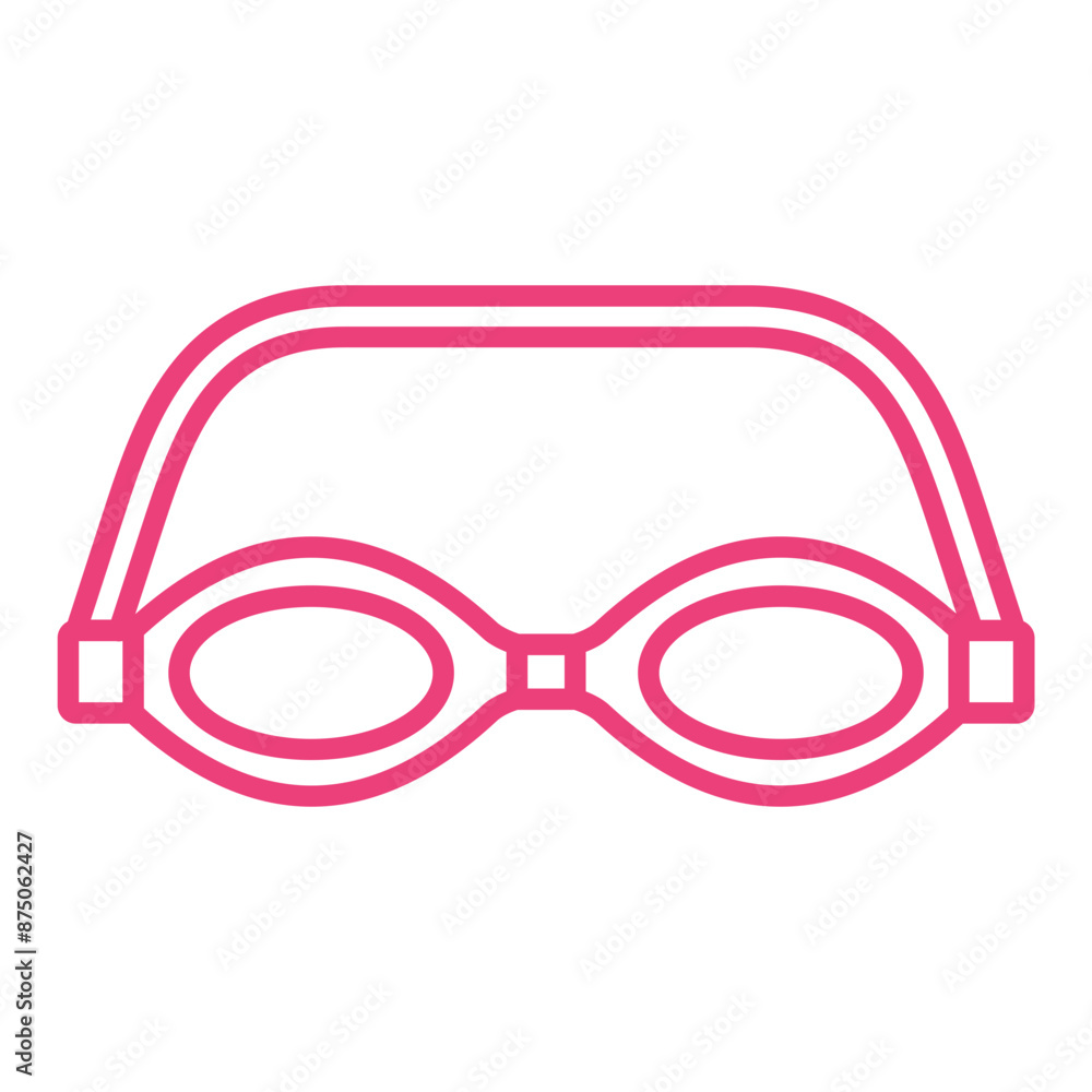 Canvas Prints swimming glasses icon