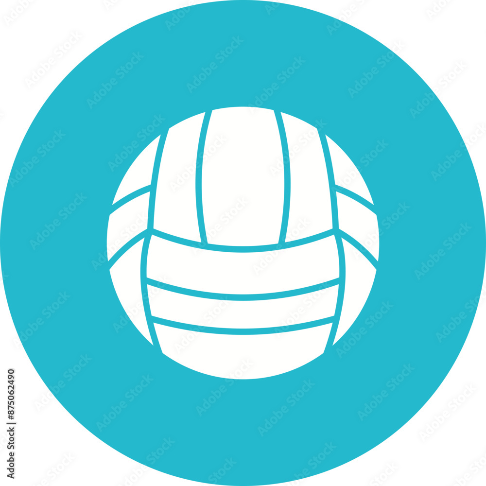 Poster volleyball icon