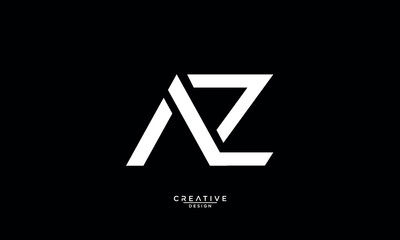 AZ, ZA, A, Z, Abstract Letters Logo Monogram