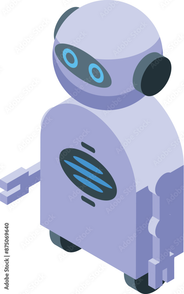 Poster modern robot holding a tool, showcasing the future of automation and robotics