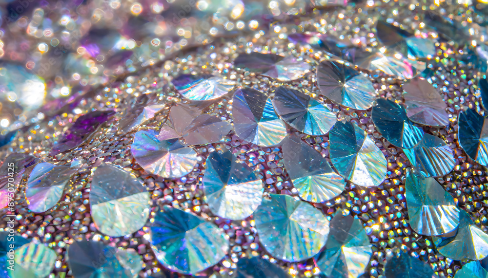 Poster polarization pearl sequins background. generative ai.