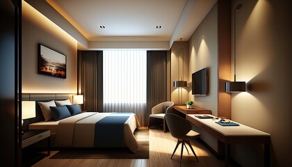 Generative AI illustration of glamour modern style interior design