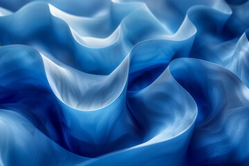 Obraz premium blue silk background