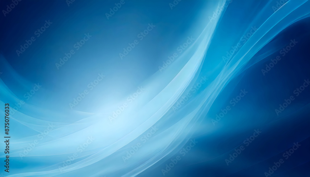 Poster smooth blue blurred abstract gradient background. generative ai.
