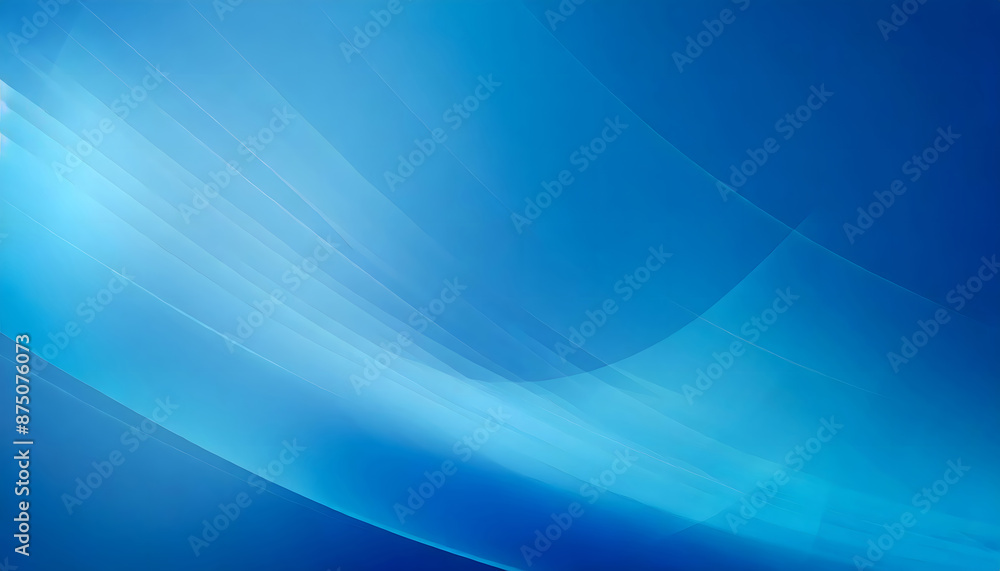 Poster smooth blue blurred abstract gradient background. generative ai.