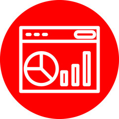 Visualization Vector Line White Circle Red