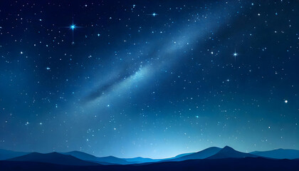 starry night sky background. Generative AI.