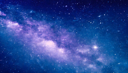 Stars and galaxy outer space sky background. Generative AI.