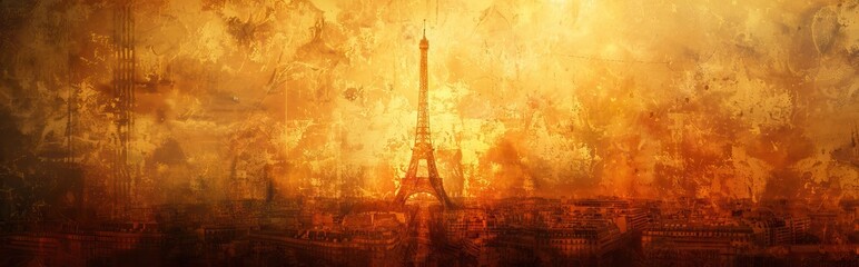 photo collage with an ancient city. Paper texture. AI generated illustration