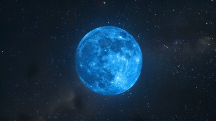 Fototapeta premium blue moon background concept