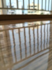 Water reflection blurred background beautiful reflections floor and sky