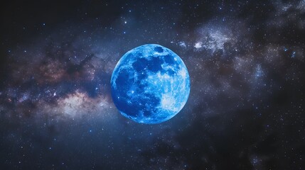 Fototapeta premium blue moon background concept