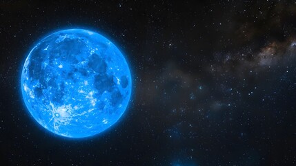 blue moon background concept