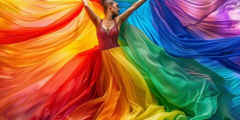 women in colorful dress
