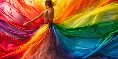 women in colorful dress