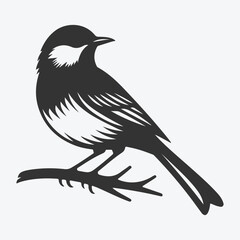 Graceful Bulbul Silhouette, Capturing the Elegance of Nature