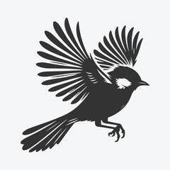 Graceful Bulbul Silhouette, Capturing the Elegance of Nature