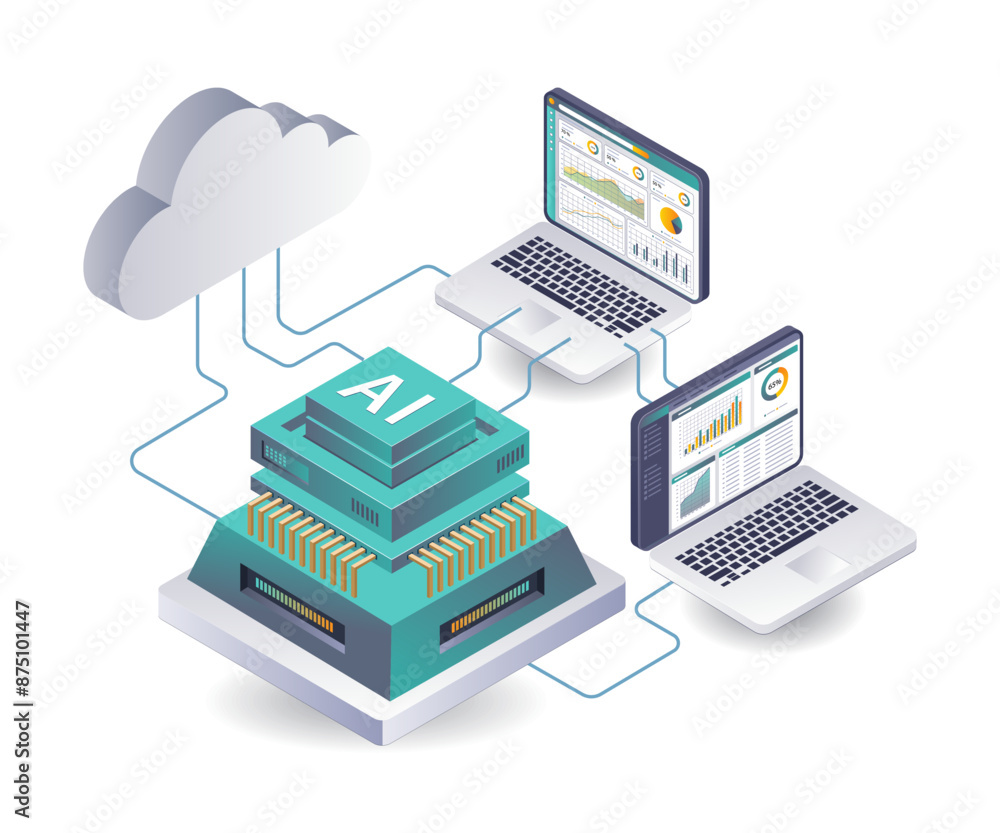 Leinwandbilder system for artificial intelligence data analysis on cloud servers