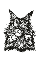 Wildcat SVG, Cat Breed SVG, Kitten SVG, Pet SVG, Cat lover SVG, Pet SVG, Wildcat Silhouette, Wildcat Vector, Clipart, Cut file for Cricut SVG, JPG, PNG