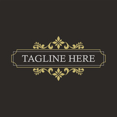 Vintage Floral Vector Border Design