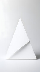 Fototapeta premium Digital white minimalist origami art abstract poster mobile background
