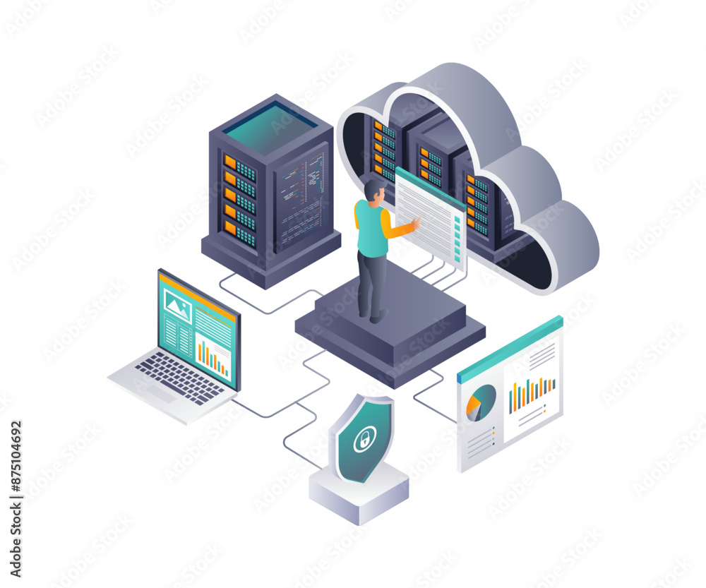 Poster securing sensitive information on cloud servers