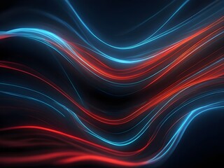 abstract lines red and blue neon color background