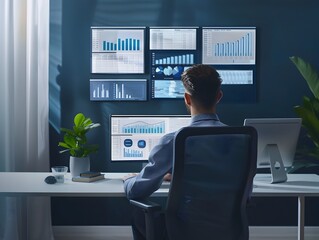 Financial Advisor Conducting Video Call Consultation with Detailed Financial Plans