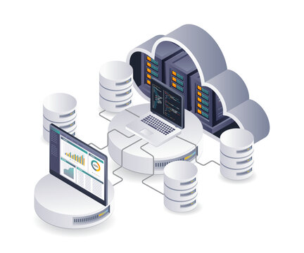 Professional dashboard for analyzing cloud server database technology