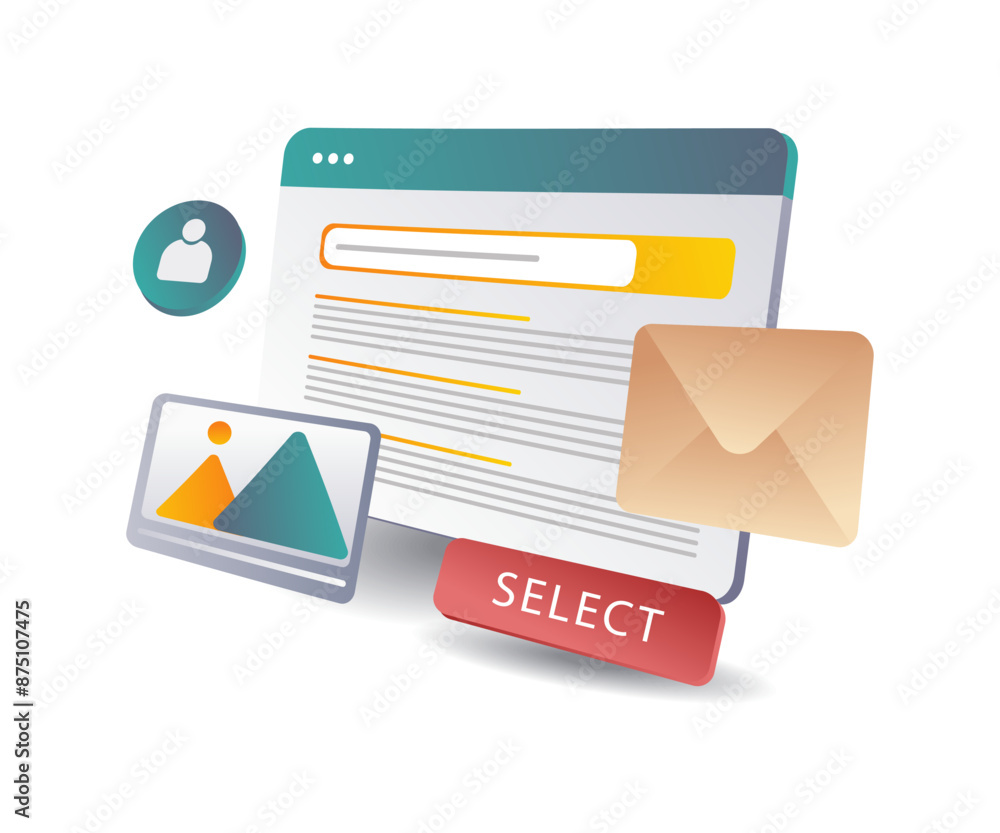Poster Searching for Web Articles on Search Engines